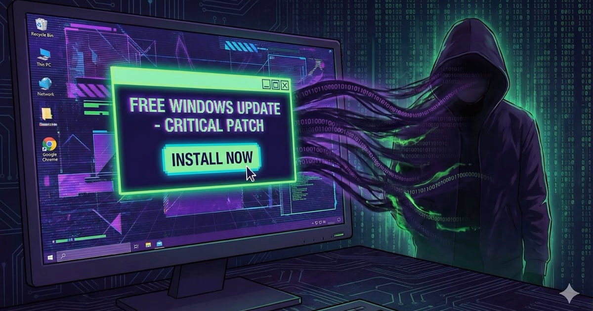 Cảnh Báo Lừa Đảo Mới: Mã Độc Giả Mạo Cập Nhật Windows
